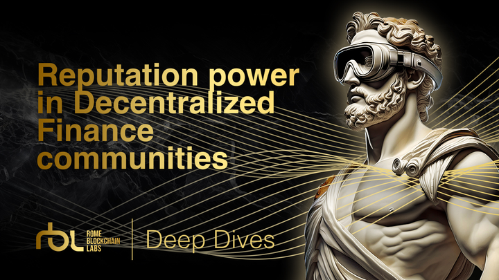 Reputation power in Decentralized Finance communities